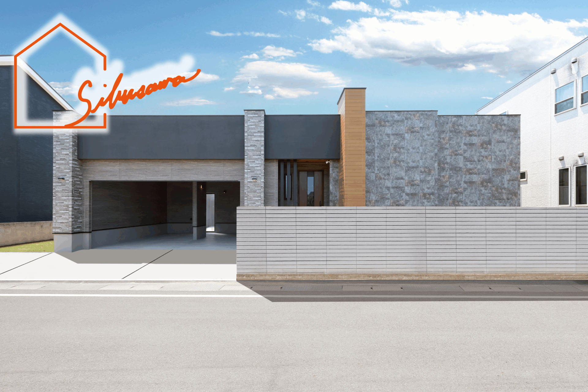 行田市 グレー×ブラックベースのモダンハウス 完成・お引渡し